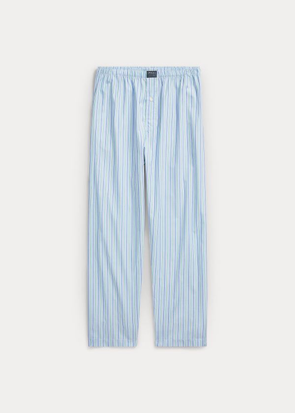 Pantalones De Pijama Polo Ralph Lauren Hombre Azules Rayas - Striped - HBOPE0198